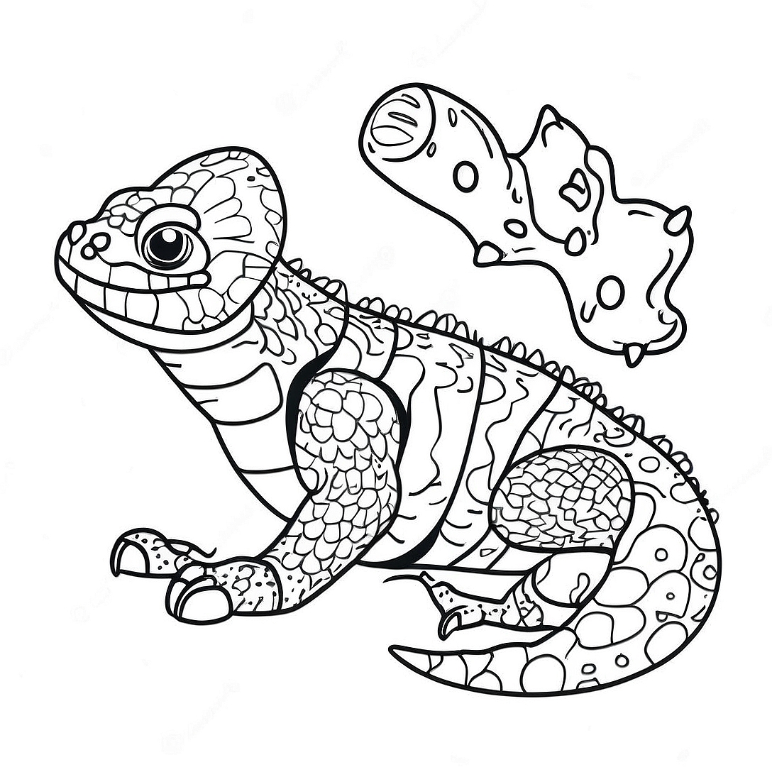 Gila Monster Coloring Page | Gila Monster coloring page