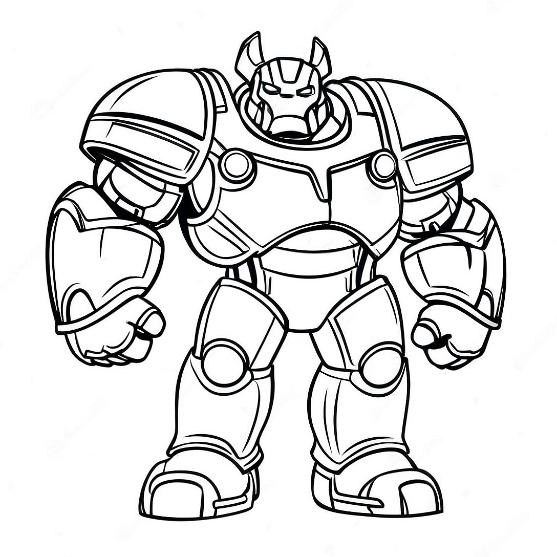 Hulkbuster Armor Coloring Page | Hulkbuster coloring page