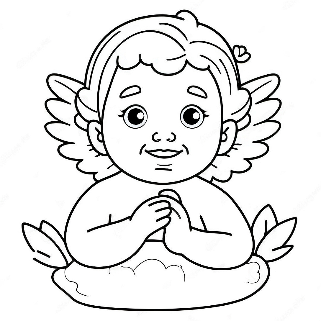Cherub Coloring Page | Cherub coloring page