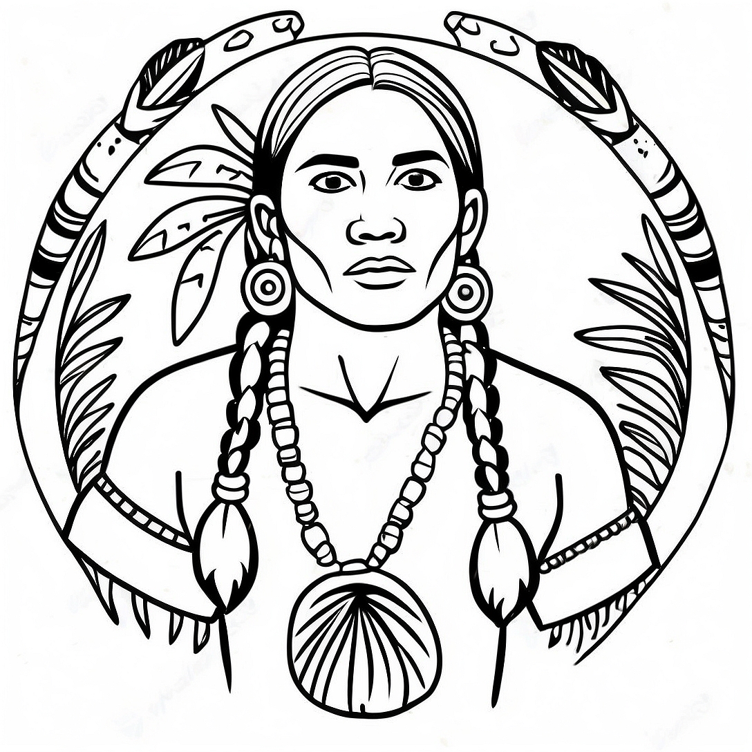 Wampanoag Coloring Page | Wampanoag coloring page