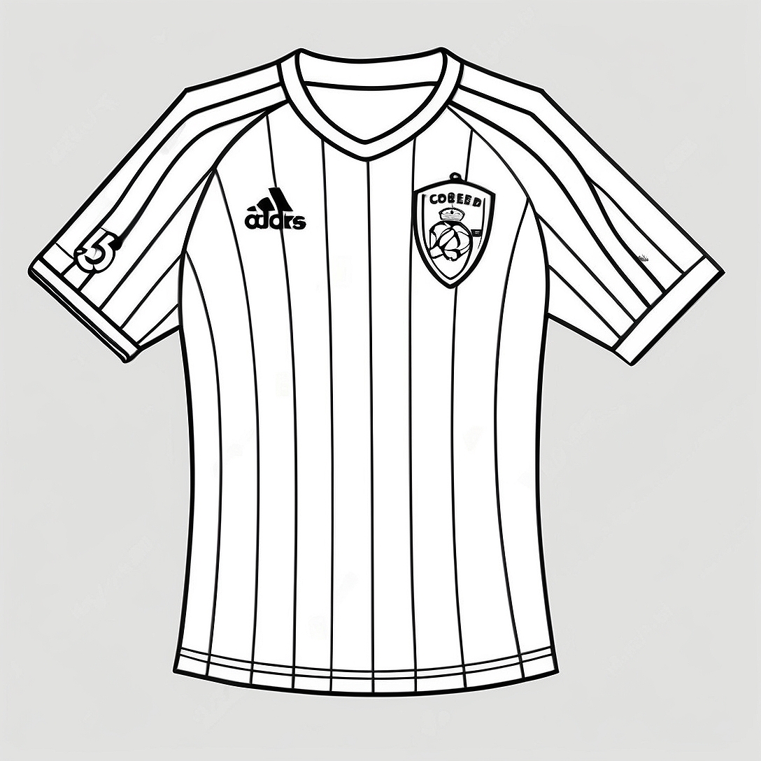 Soccer Jersey Coloring Page | Soccer Jersey coloring page