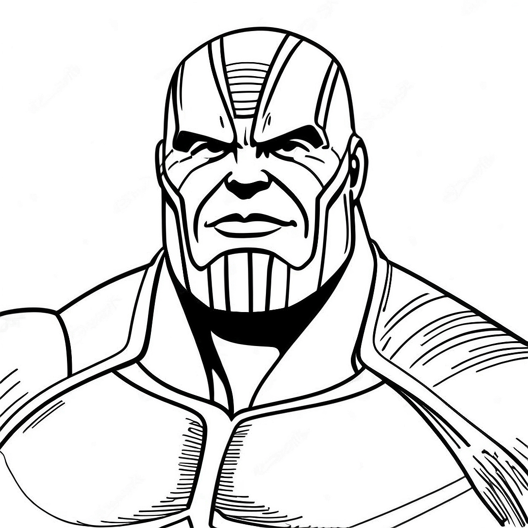 Thanos Coloring Page | Thanos coloring page
