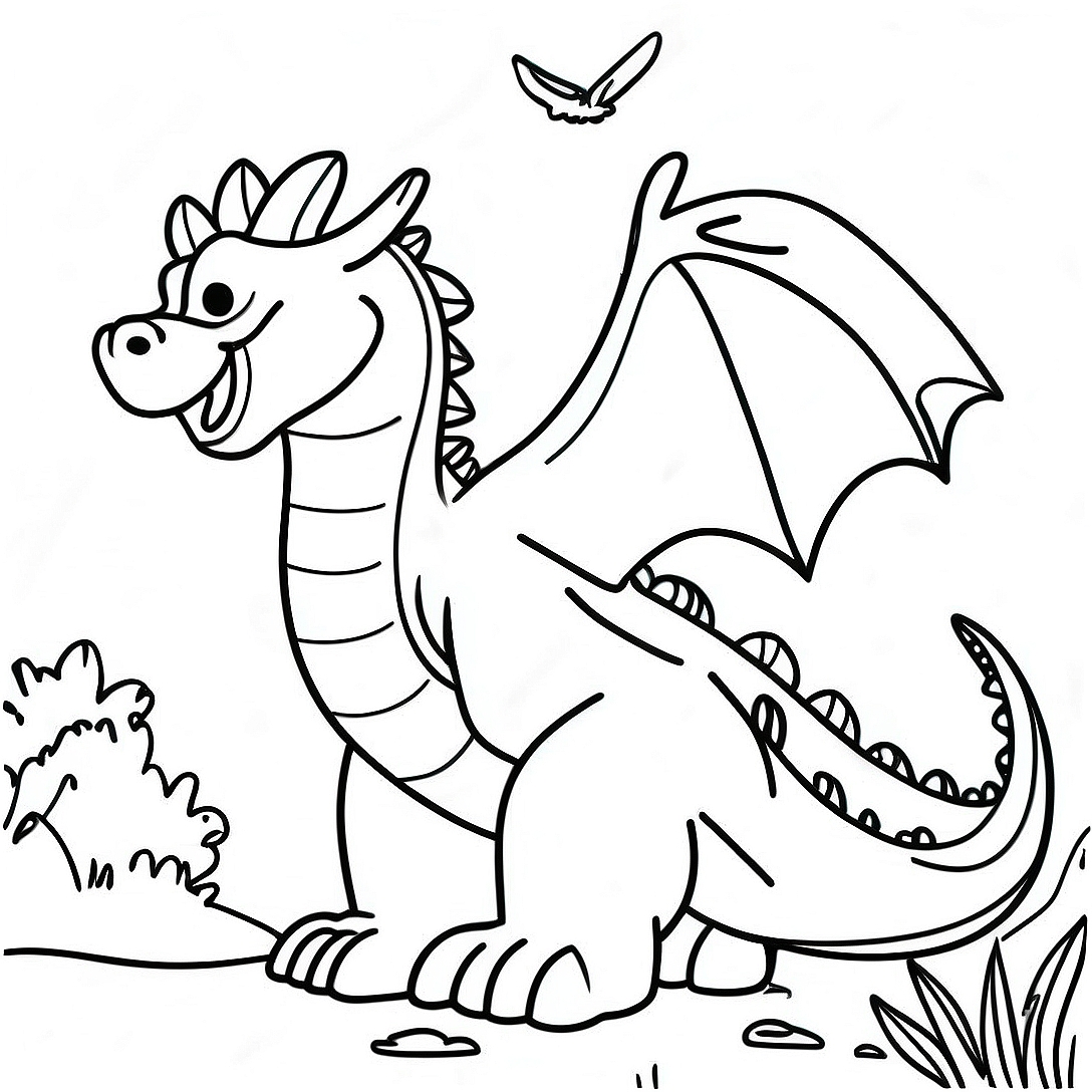 Pete's Dragon Coloring Page | Pete's Dragon coloring page
