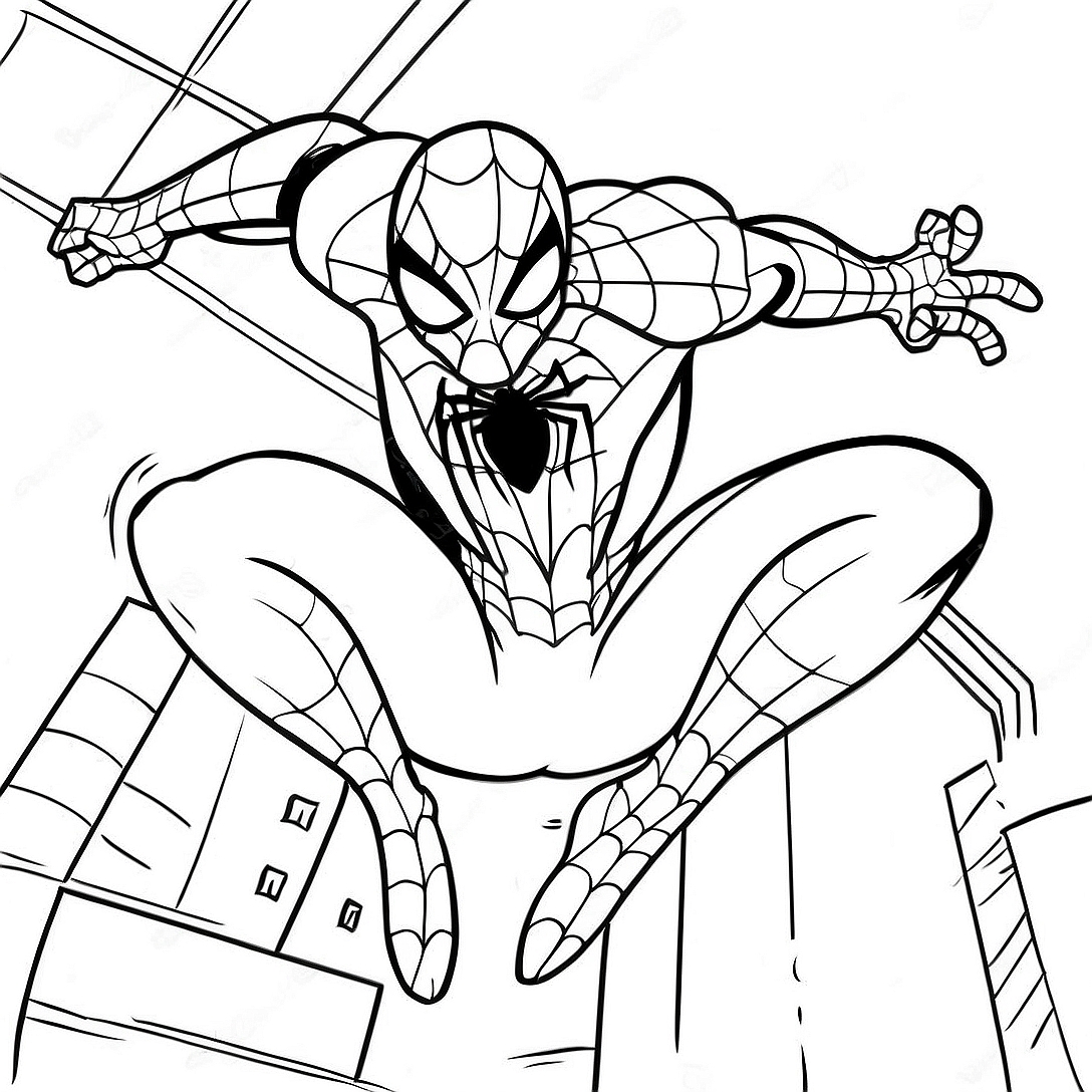 Venomous Symbiote Spiderman Coloring Page | Symbiote Spiderman coloring page