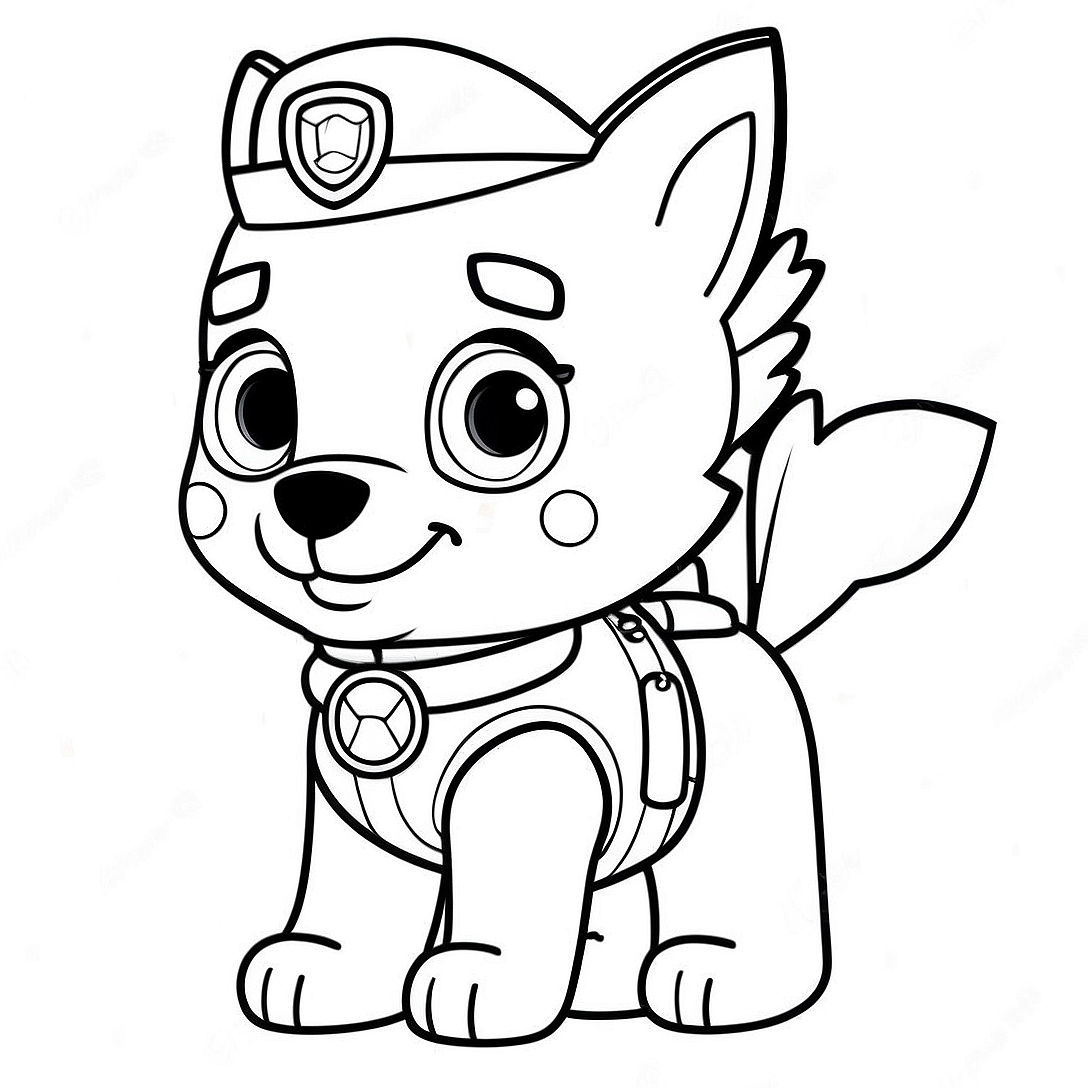 Skye Paw Patrol Coloring Page | Skye Paw Patrol coloring page