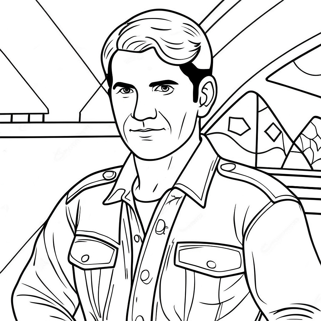 Casey Undercover in Action Coloring Page | Casey Undercover coloring page