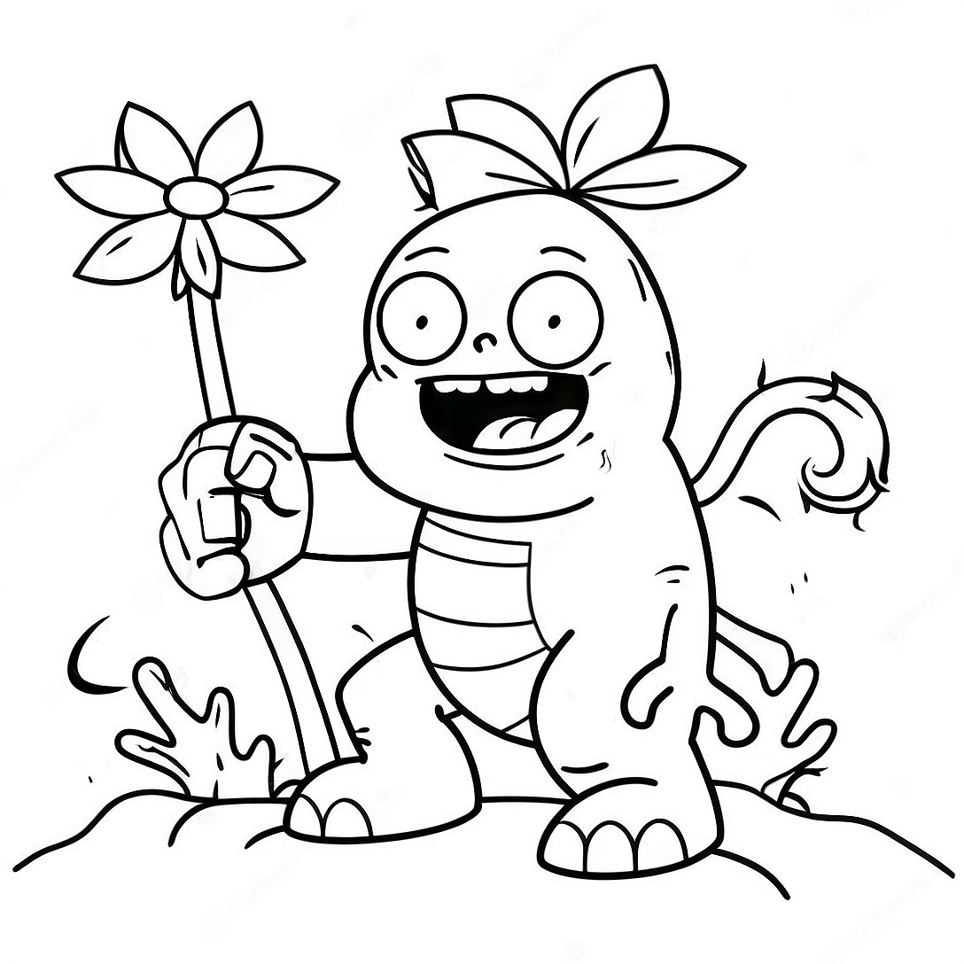 Gargantuar Plants vs Zombies Coloring Page | Gargantuar Plants vs Zombies coloring page