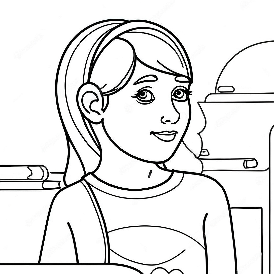 Respectful Student Coloring Page | School Rules coloring page
