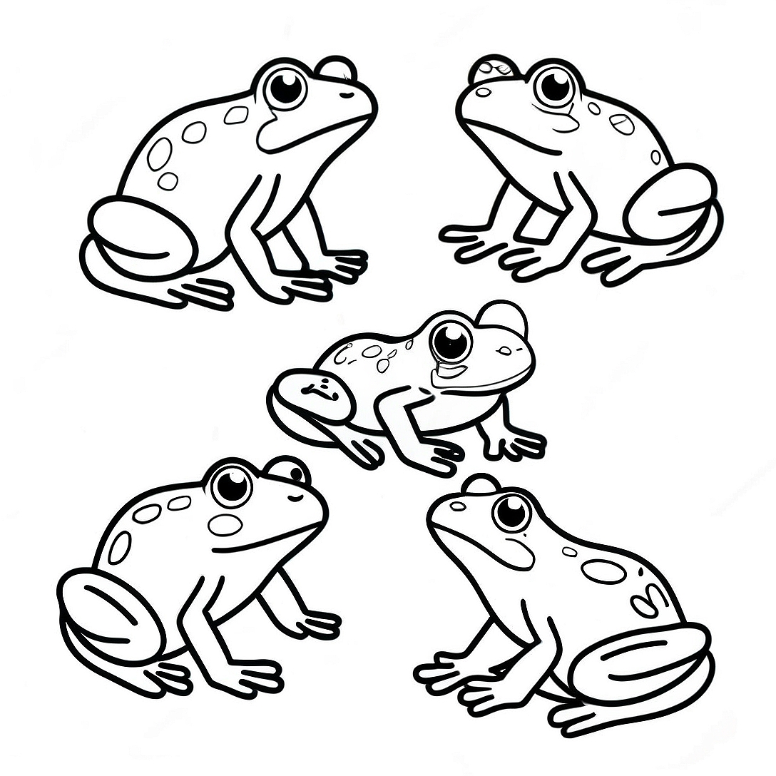 Frog Life Cycle Stages Coloring Page | Frog Life Cycle coloring page