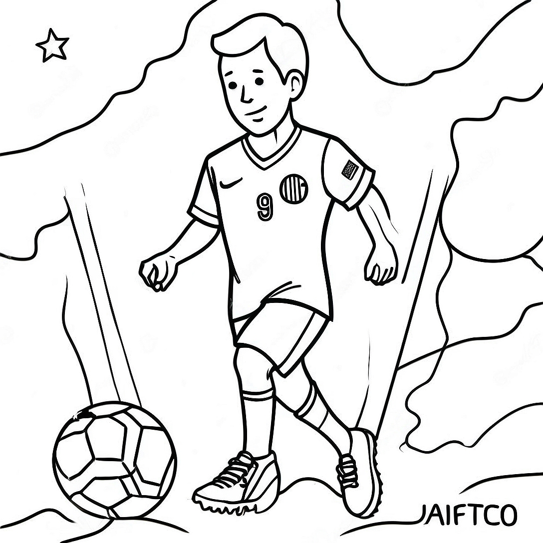 USA Soccer Coloring Page | USA Soccer coloring page