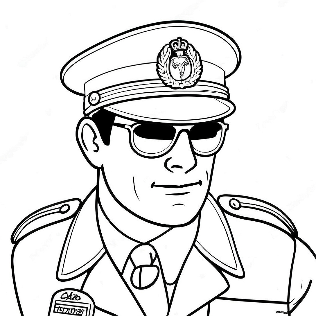 Adventurous Officer Buckle Coloring Page | Officer Buckle and Gloria coloring page