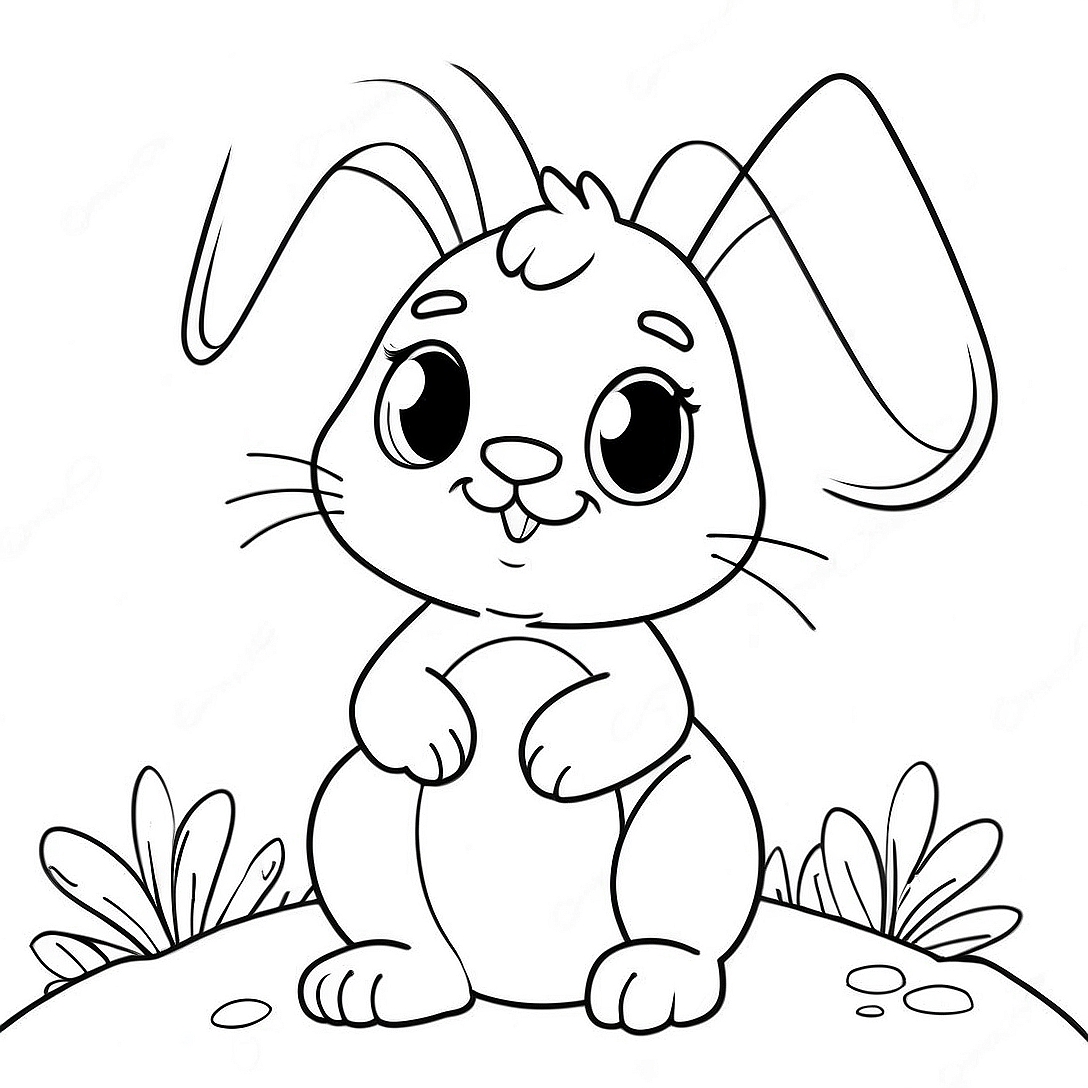 LOL Easter Bunny Coloring Page | Lol Easter coloring page