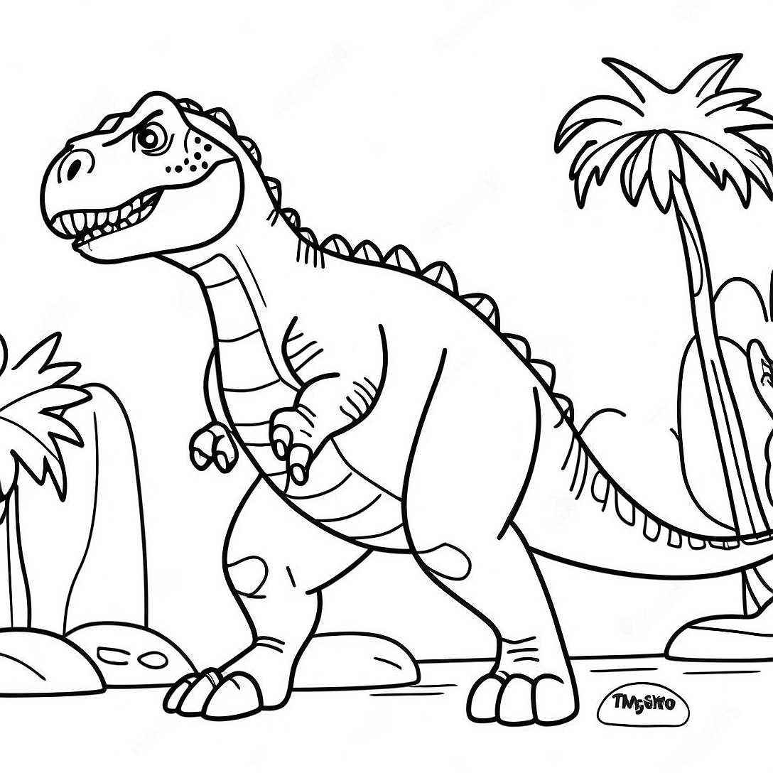 Giganotosaurus Jurassic World Dominion Coloring Page | Giganotosaurus Jurassic World Dominion coloring page