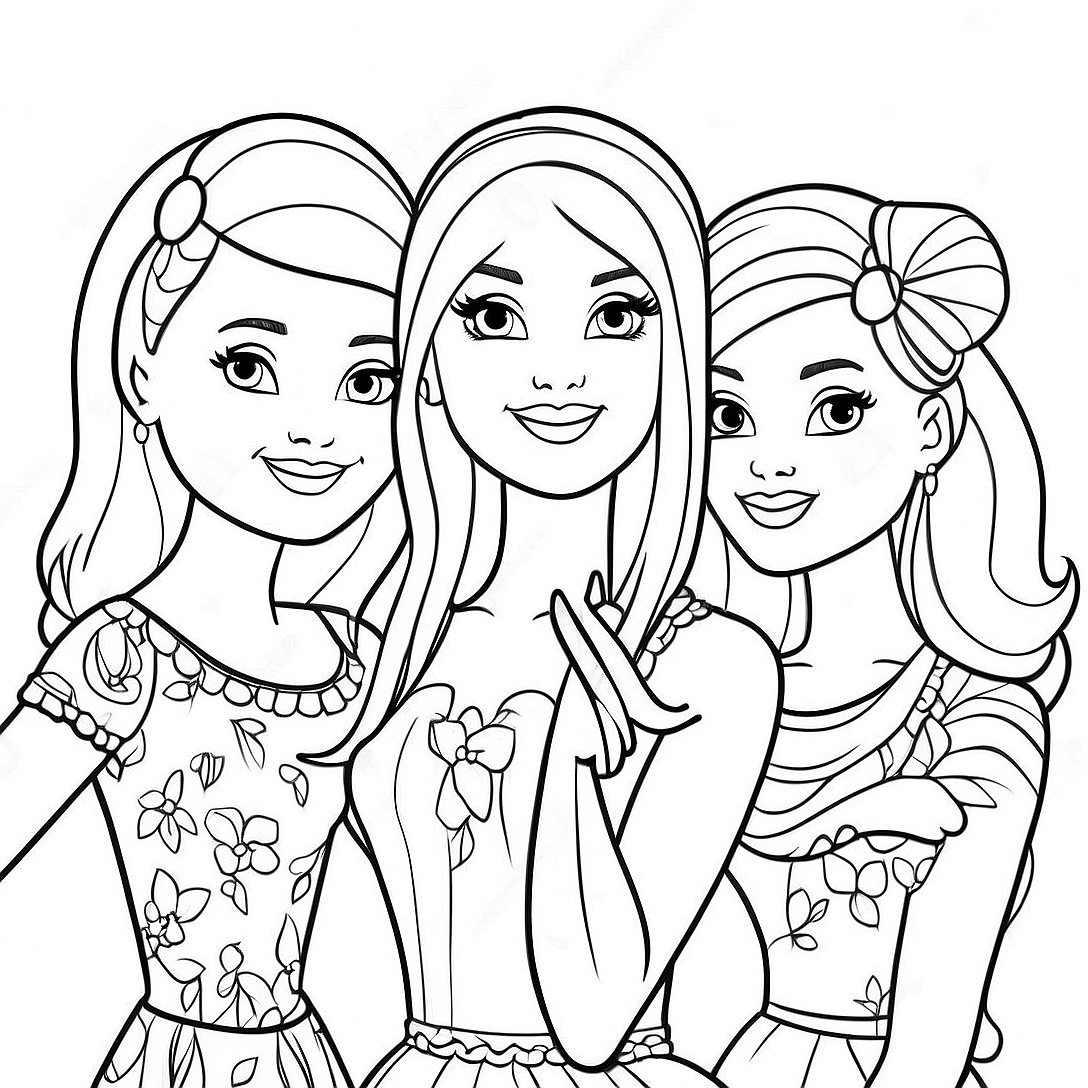 Barbie and Her Sisters Coloring Page | Barbie and Her Sisters coloring page