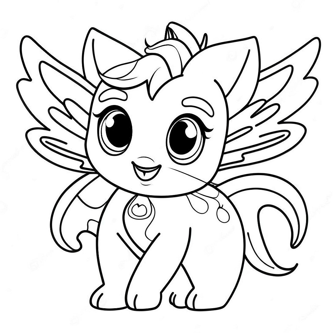 Silvermist with Magical Wings Coloring Page | Silvermist coloring page
