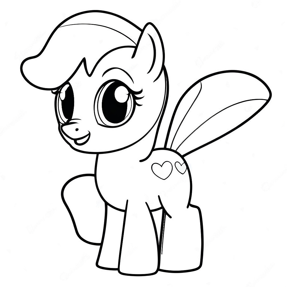 Apple Bloom Coloring Page | Apple Bloom coloring page