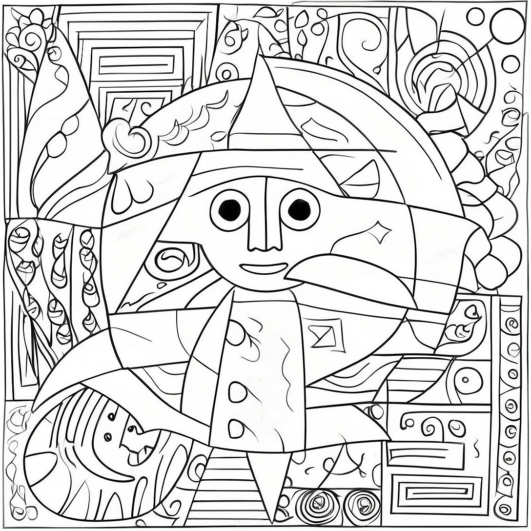 Klee Coloring Page | Klee coloring page
