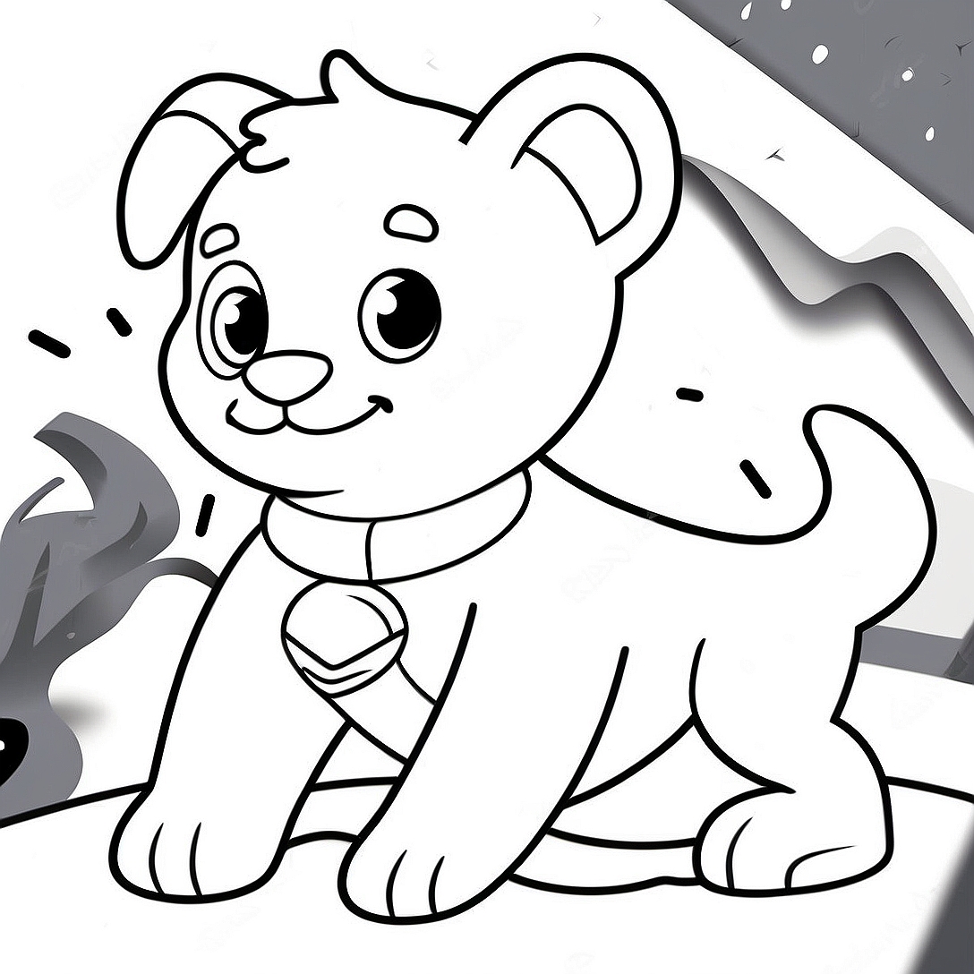 Chase the Brave Moto Pup Coloring Page | Paw Patrol Moto Pups coloring page