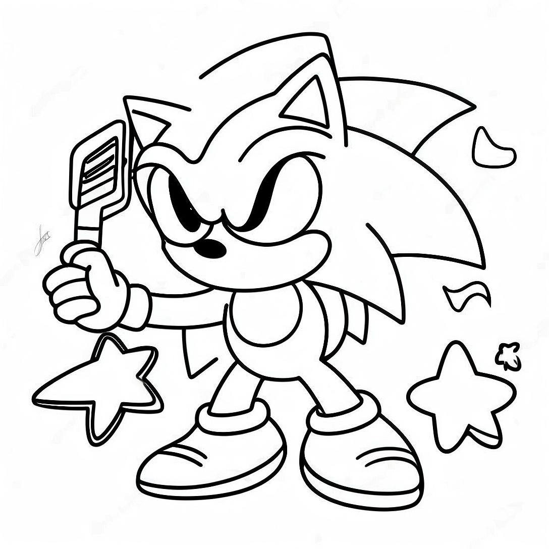 Sonic Superstars Coloring Page | Sonic Superstars coloring page
