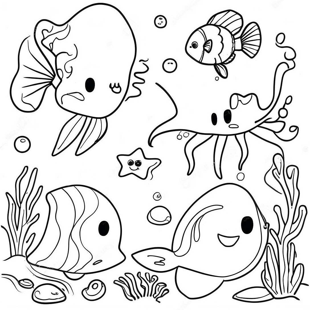 Deep Sea Coloring Page | The Deep coloring page