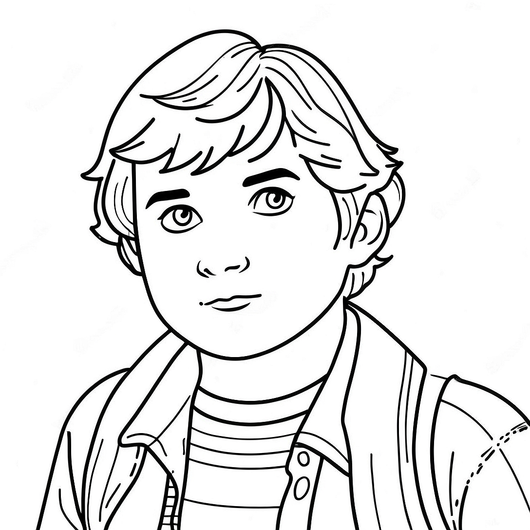 Stranger Things Robin Coloring Page | Stranger Things Robin coloring page