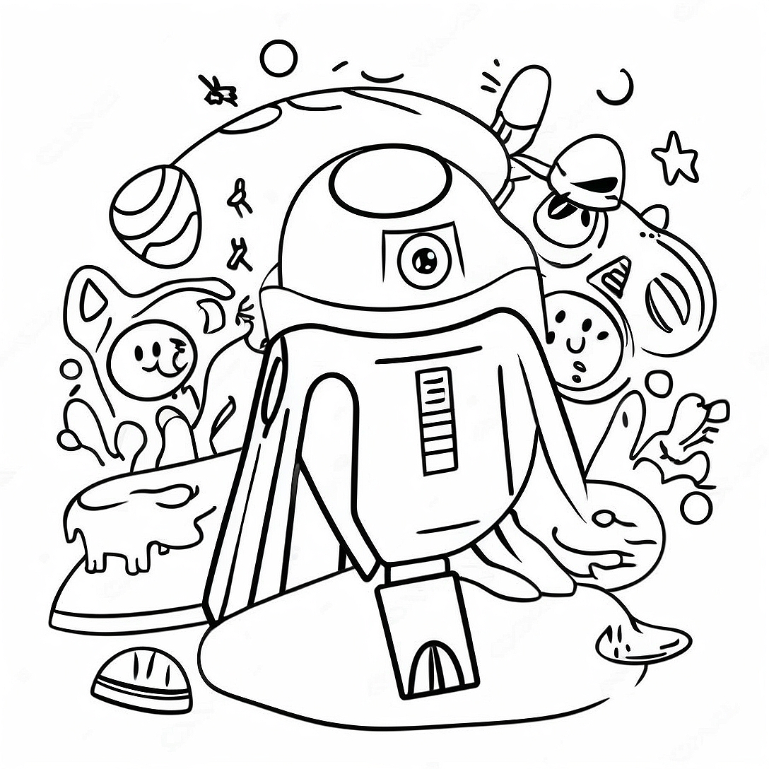 Happy Birthday Star Wars Coloring Page | Happy Birthday Star Wars coloring page