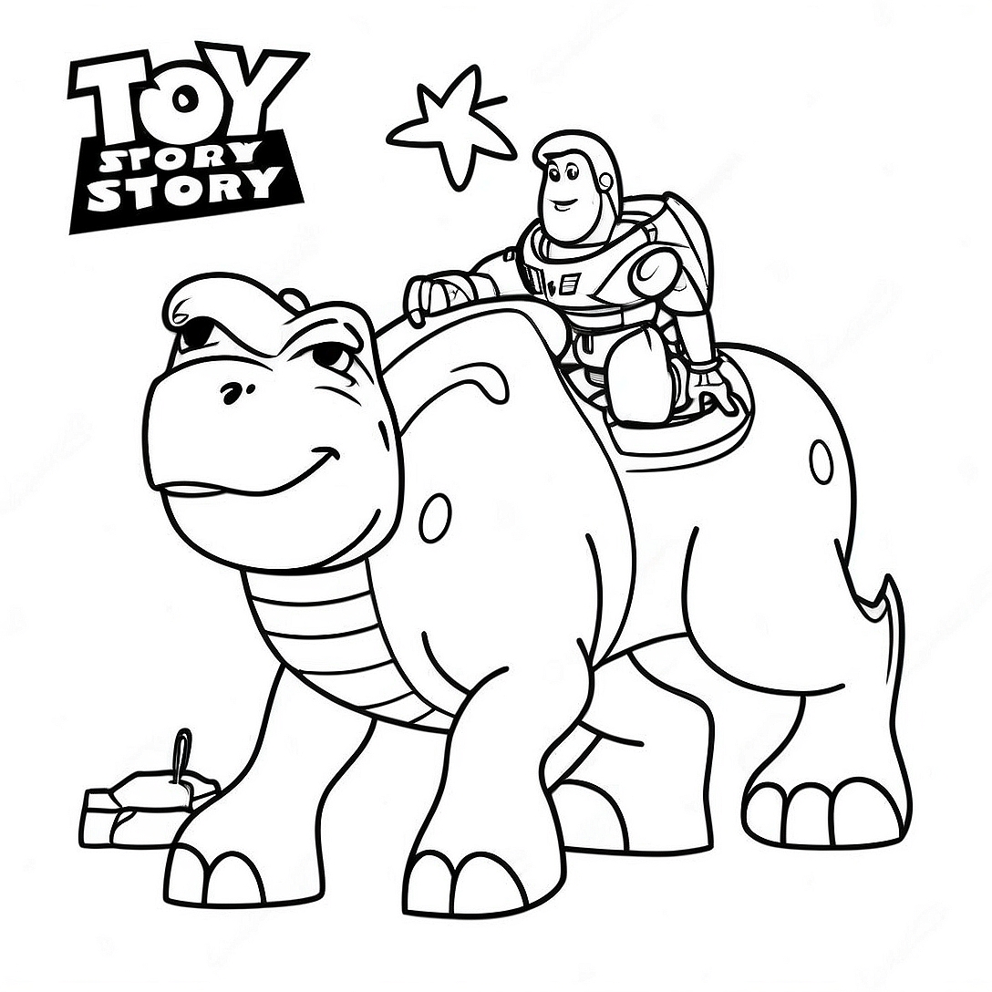 Rex Toy Story Coloring Page | Rex Toy Story coloring page