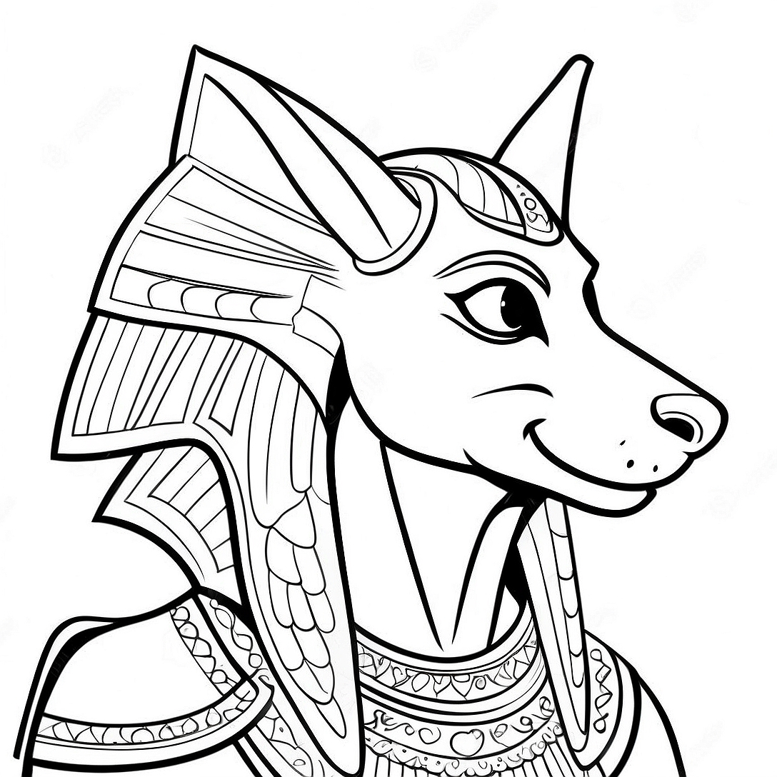 Anubis Coloring Page | Anubis coloring page