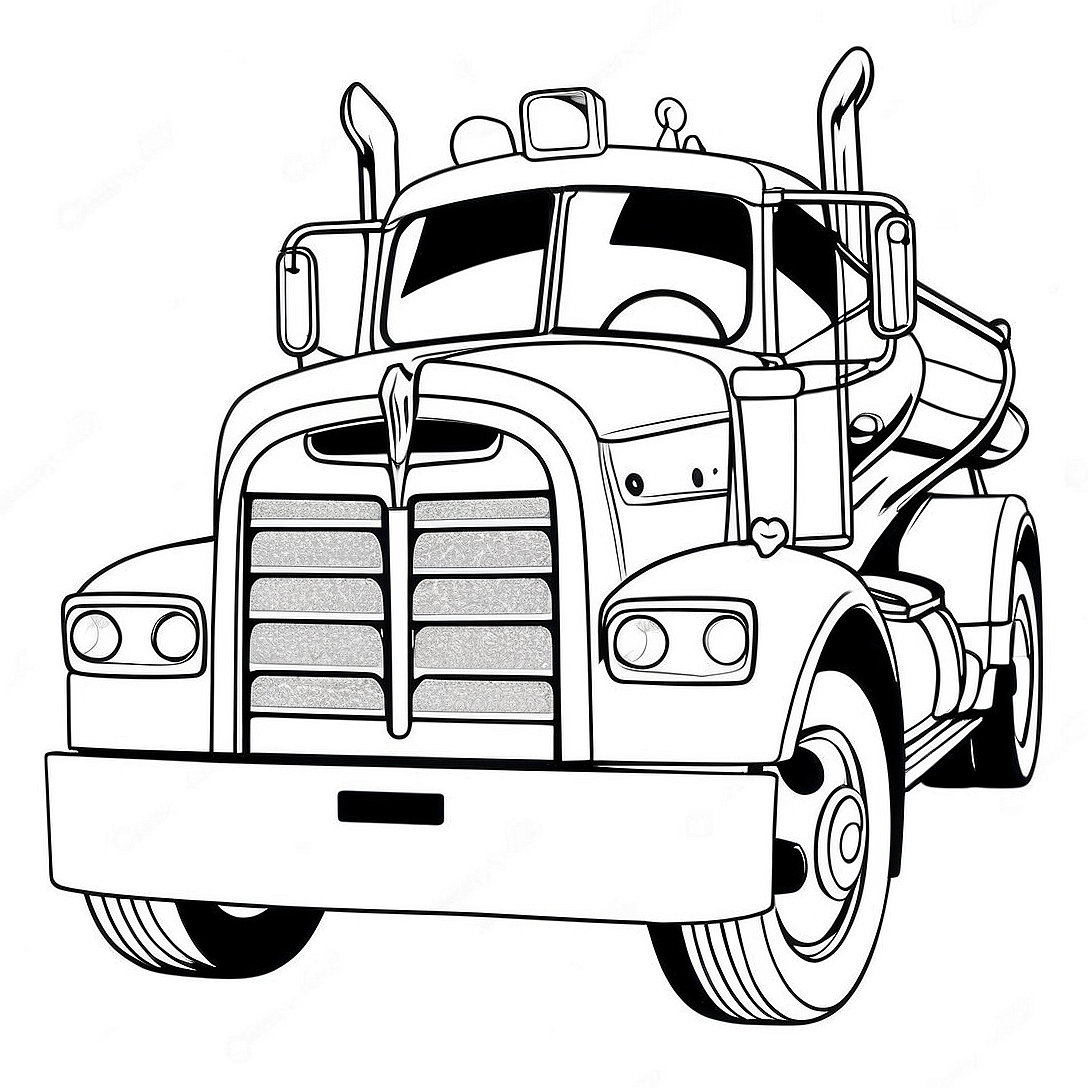 Mack Cars Coloring Page | Mack Cars coloring page