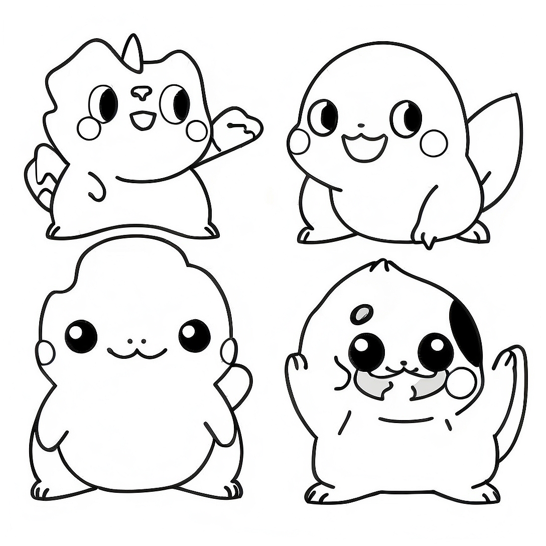 Pokemon Evolution Coloring Page | Pokemon Evolution coloring page
