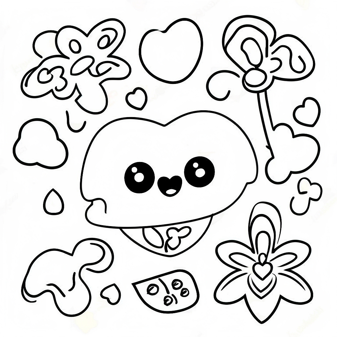 Colorful Lucky Charms Coloring Page | Lucky Charms coloring page