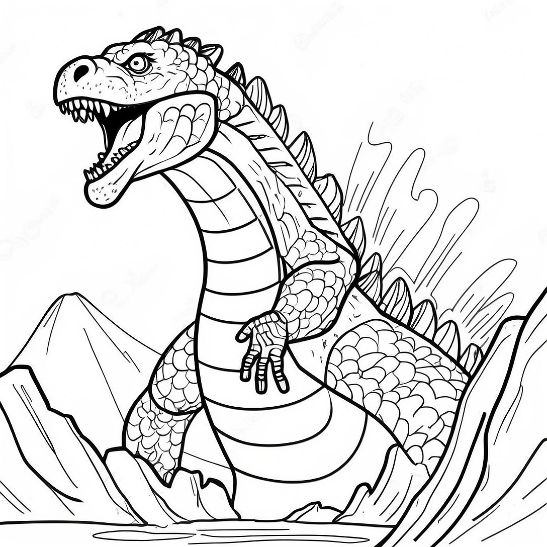 Shin Godzilla Coloring Page | Shin Godzilla coloring page