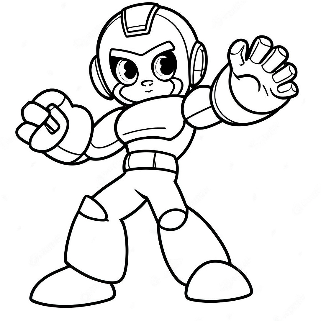 MegaMan Coloring Page | MegaMan coloring page
