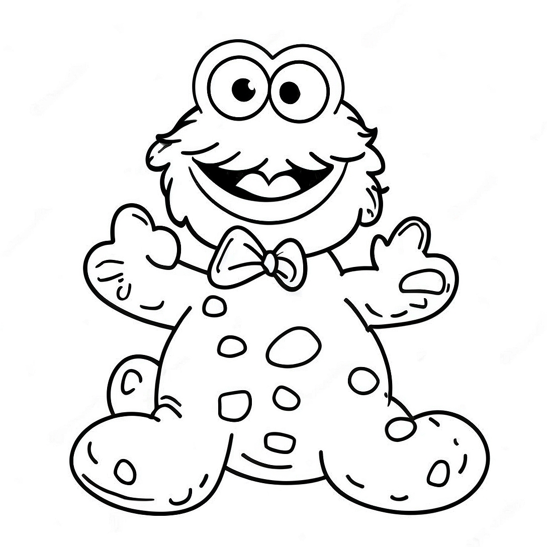 Cookie Monster Coloring Page | Cookie Monster coloring page