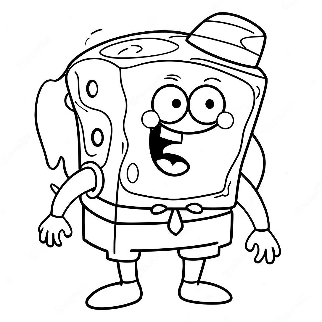 Halloween Spongebob Coloring Page | Halloween Spongebob coloring page