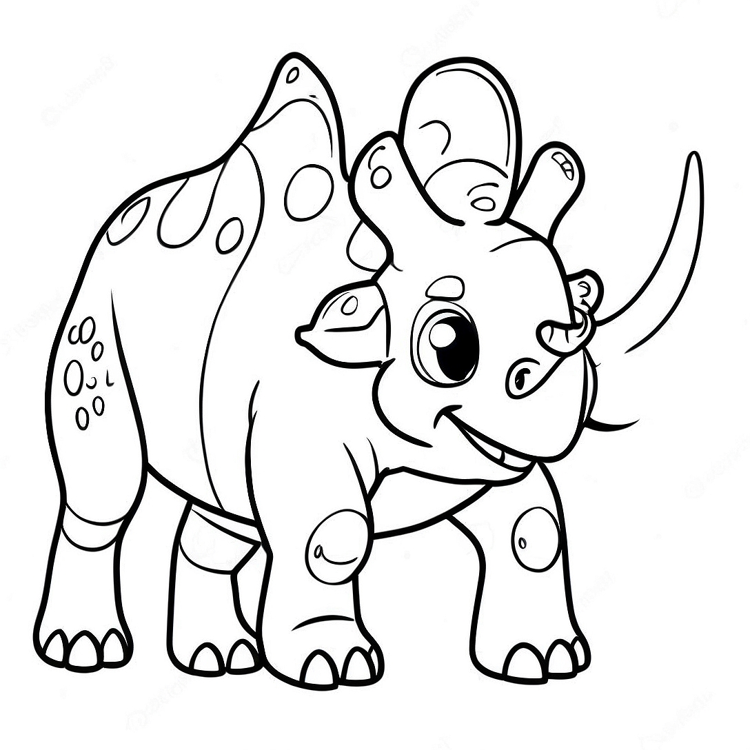 Triceratops Coloring Page | Triceratops coloring page