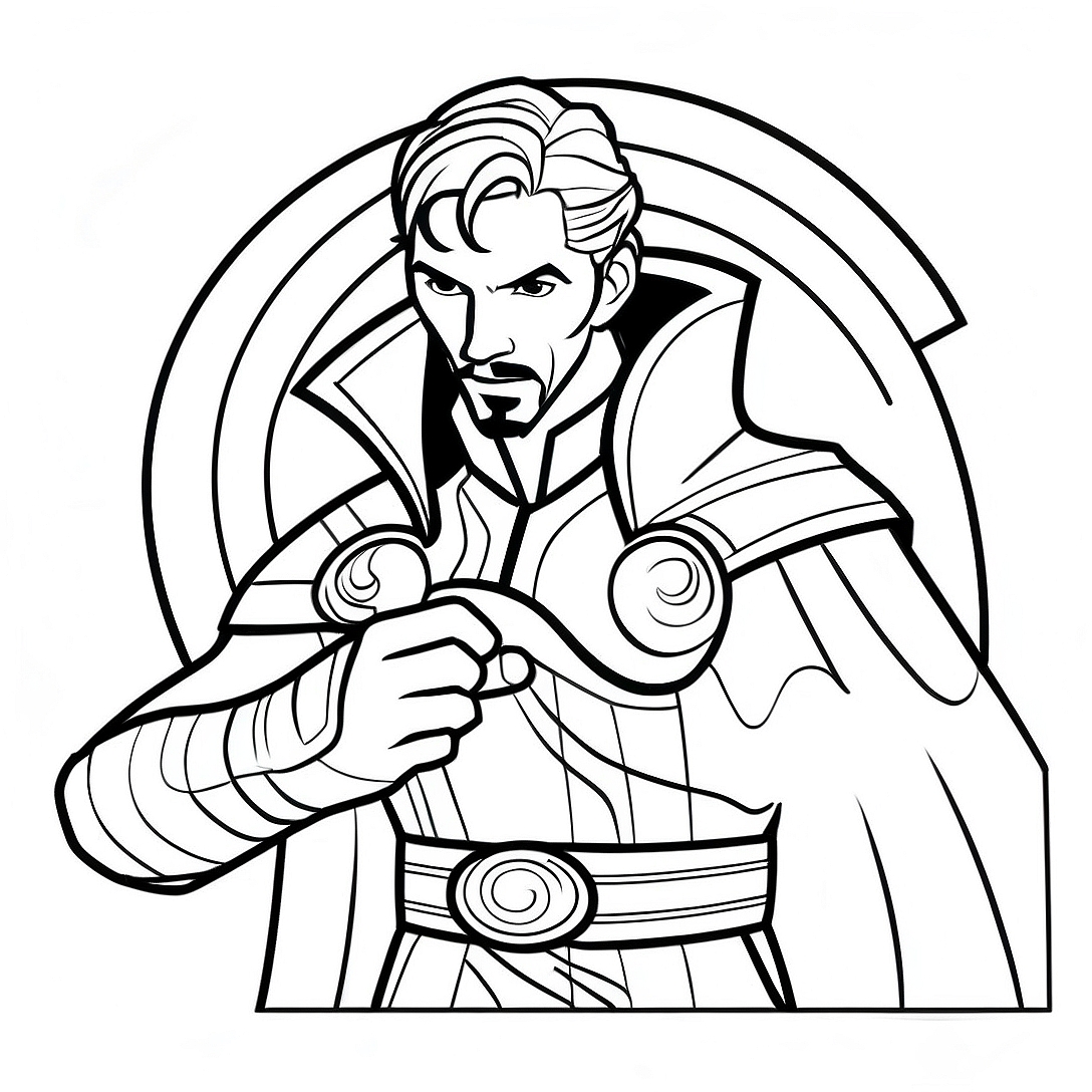 Doctor Strange Coloring Page | Doctor Strange coloring page