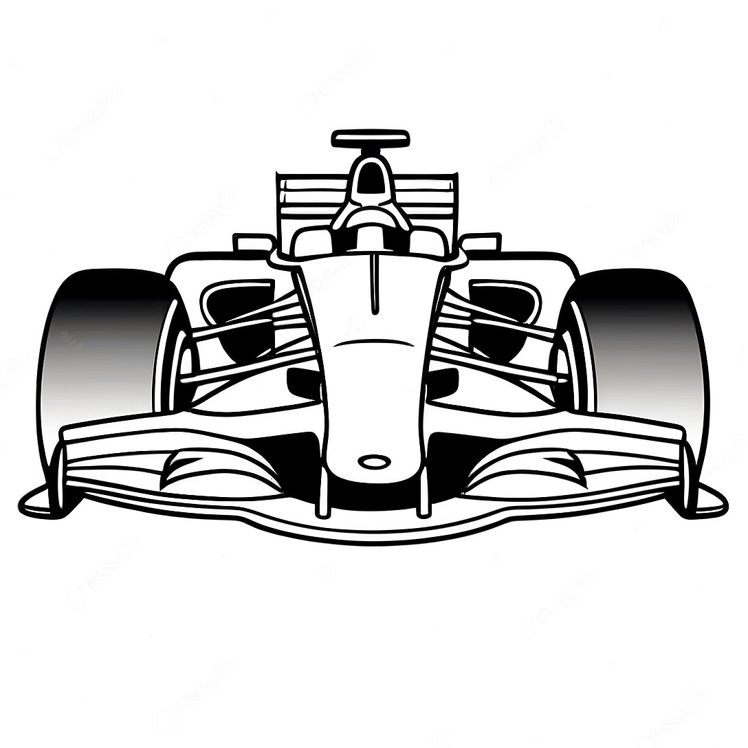 Formula 1 Racing Car Coloring Page | Formula 1 coloring page