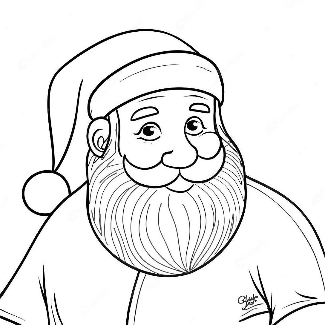 Santa Coloring Page | Santa coloring page
