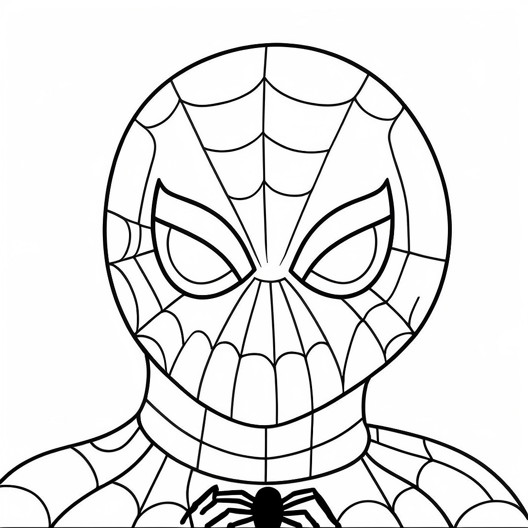 Cute Spiderman Coloring Page | Cute Spiderman coloring page