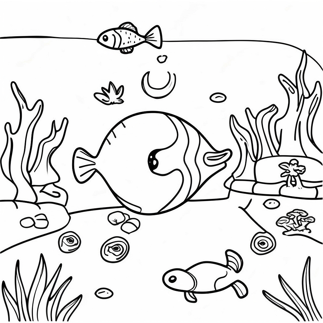 Ecosystem Coloring Page | Ecosystem coloring page