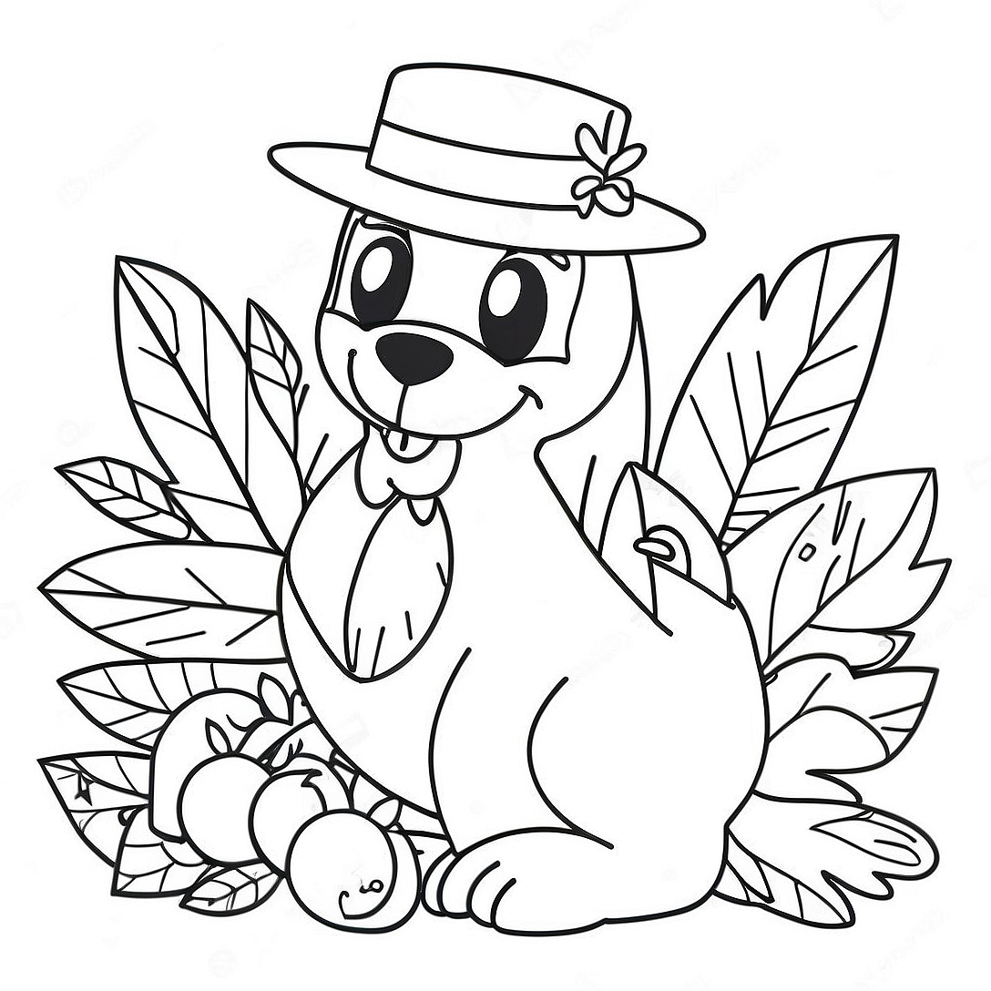 Bluey Thanksgiving Coloring Page | Bluey Thanksgiving coloring page