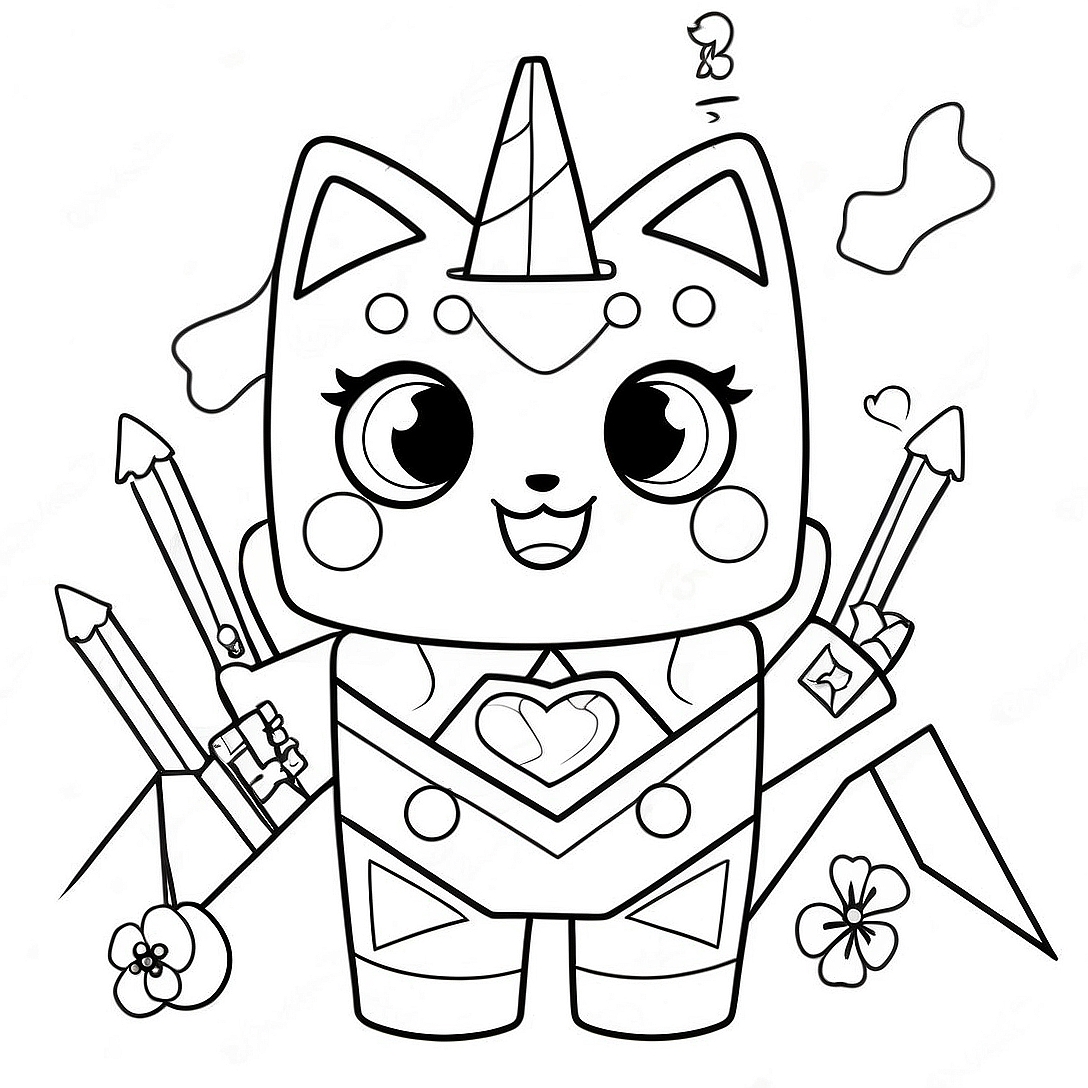 Unikitty Coloring Page | Unikitty coloring page