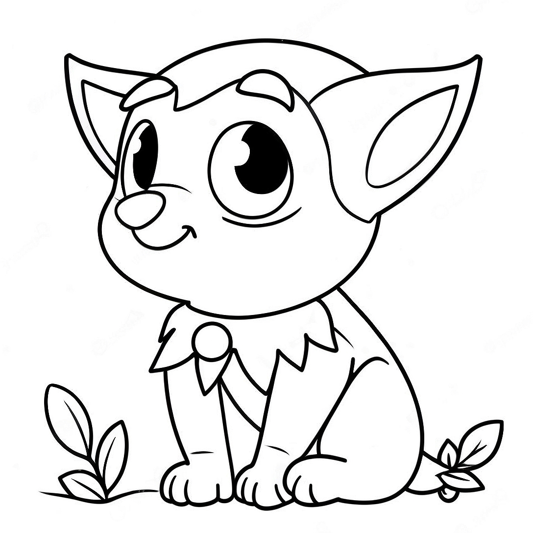 Elf Pets Coloring Page | Elf Pets coloring page