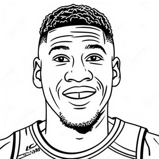 Giannis Antetokounmpo Coloring Page