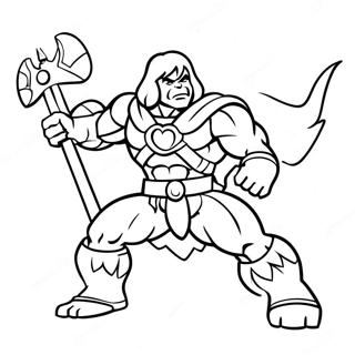 He-Man Coloring Page | He Man 塗色頁