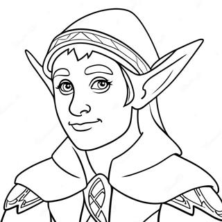 Elf Coloring Page | Elf 塗色頁