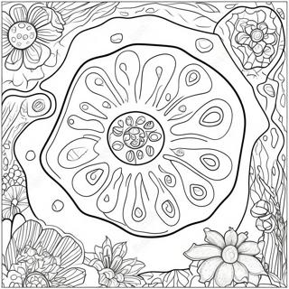 Detailed Plant Cell Diagram Coloring Page | Plant Cell 塗色頁