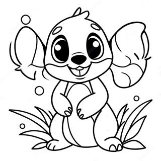 Ohana Stitch Coloring Page | Ohana Stitch 塗色頁