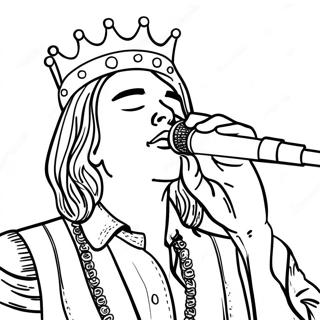 King Von in Concert Coloring Page | King Von 塗色頁